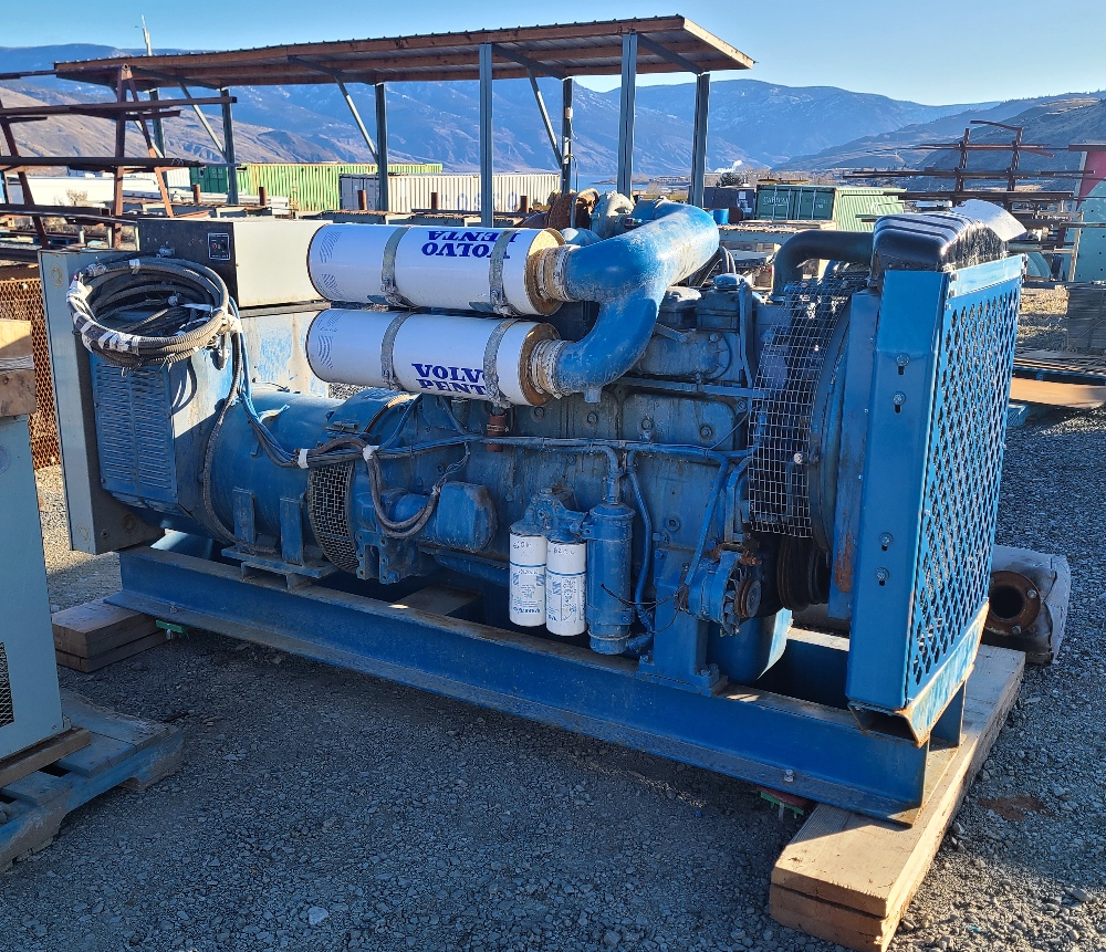 140kW Volvo Penta TD100GG Diesel Generator - 600 Volt