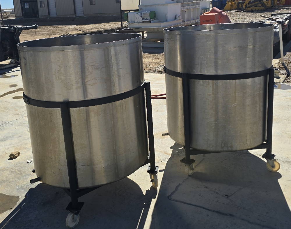 250 Gallon Stainless Steel Open-Top Tanks