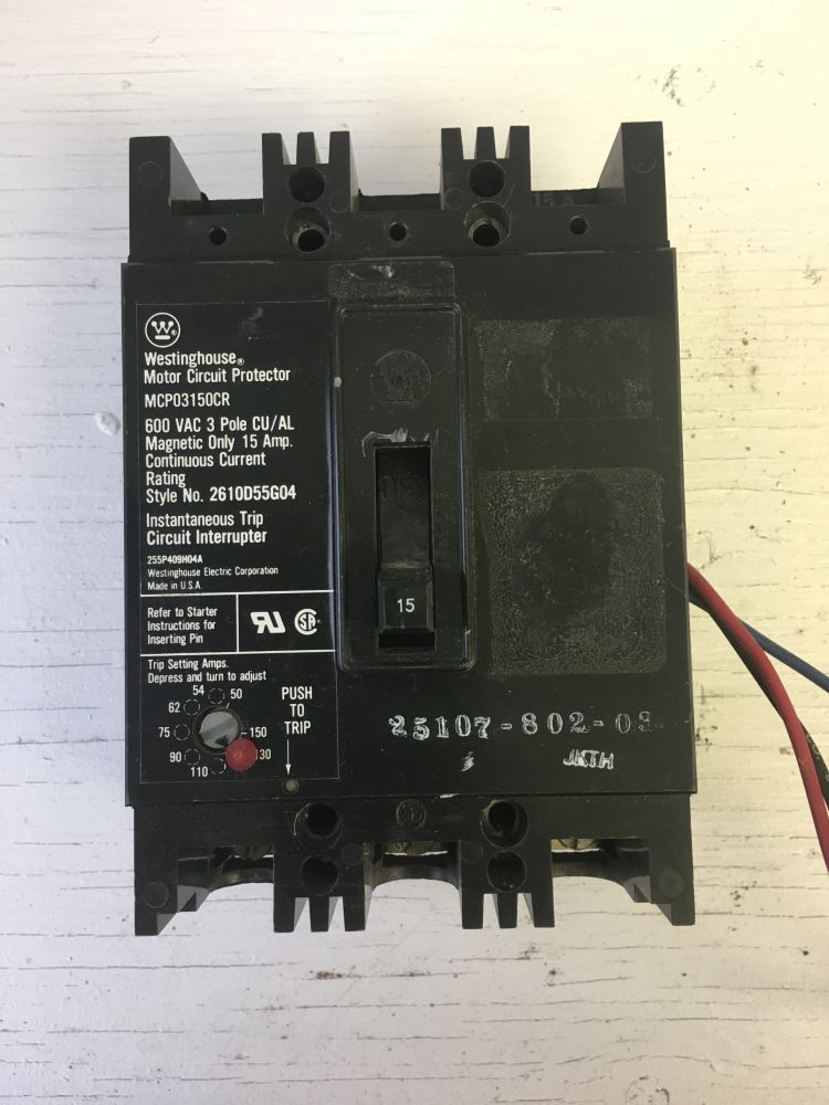 Westinghouse 15 Amp Breaker