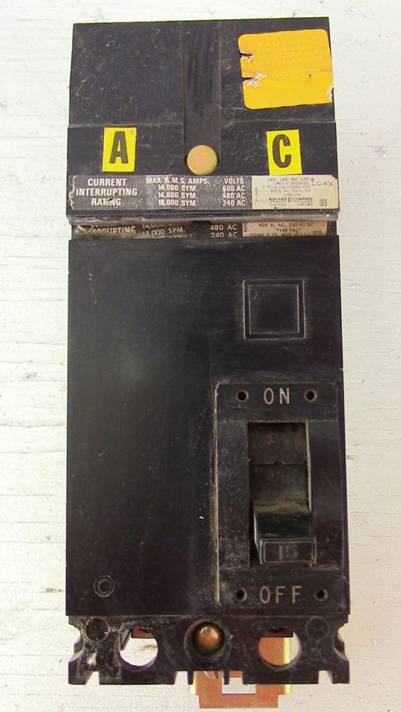 Square D 2 Pole 15 Amp Breaker