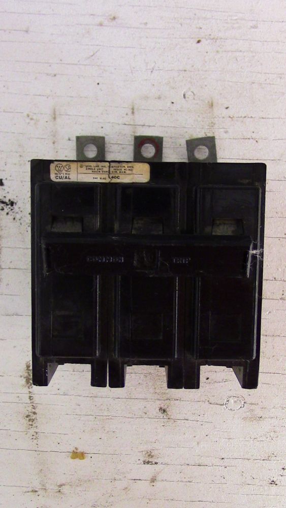 Westinghouse 3 Pole 30 Amp Bolt-on Breaker