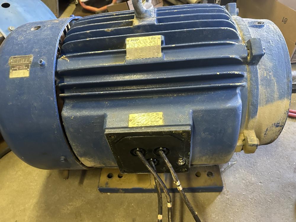 100HP TECO Westinghouse Electric Motor