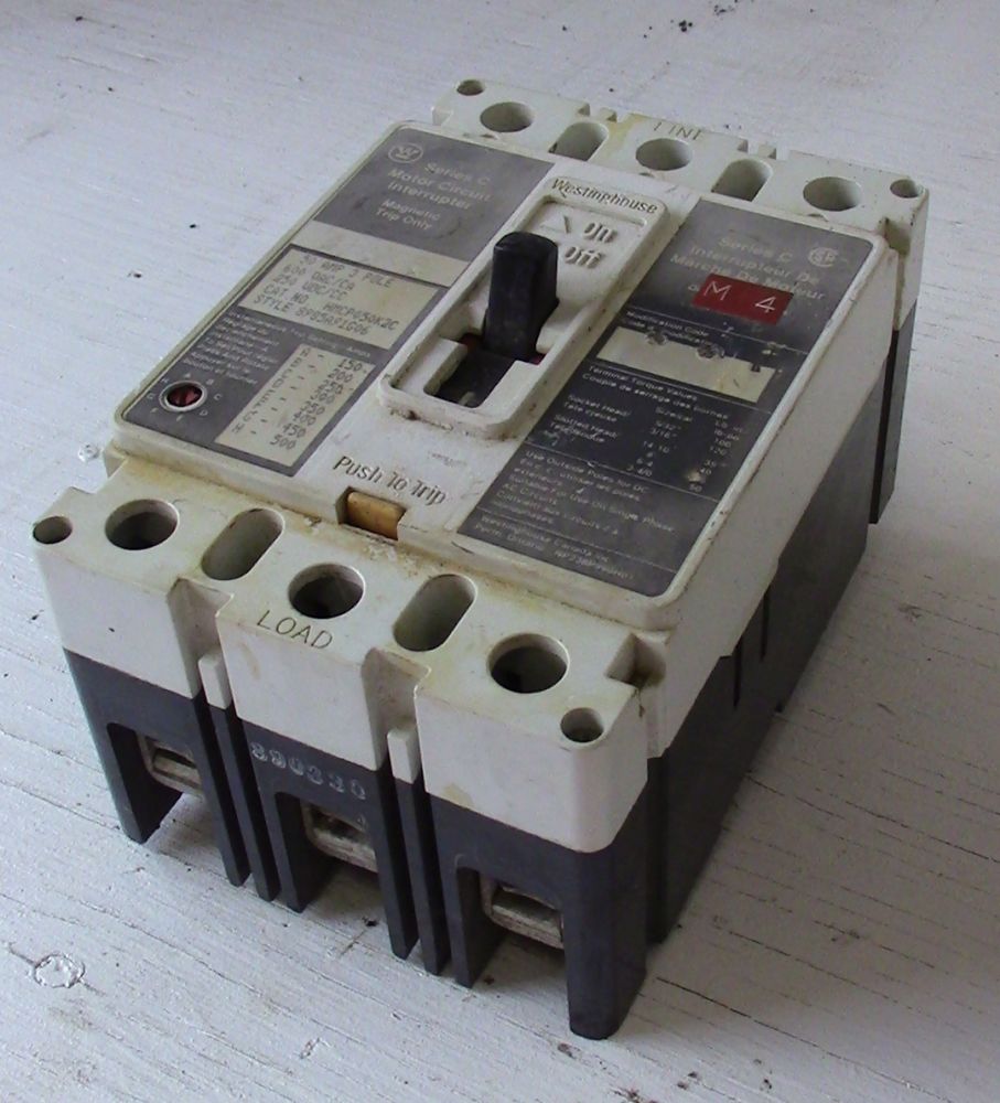 Westinghouse 3 Pole 50 Amp HMCP Breaker