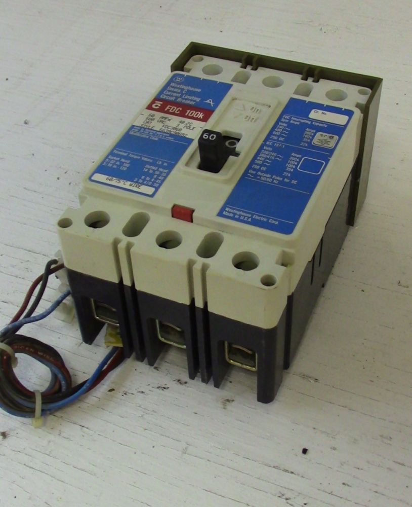 Westinghouse 3 Pole 60 Amp FDC Breaker