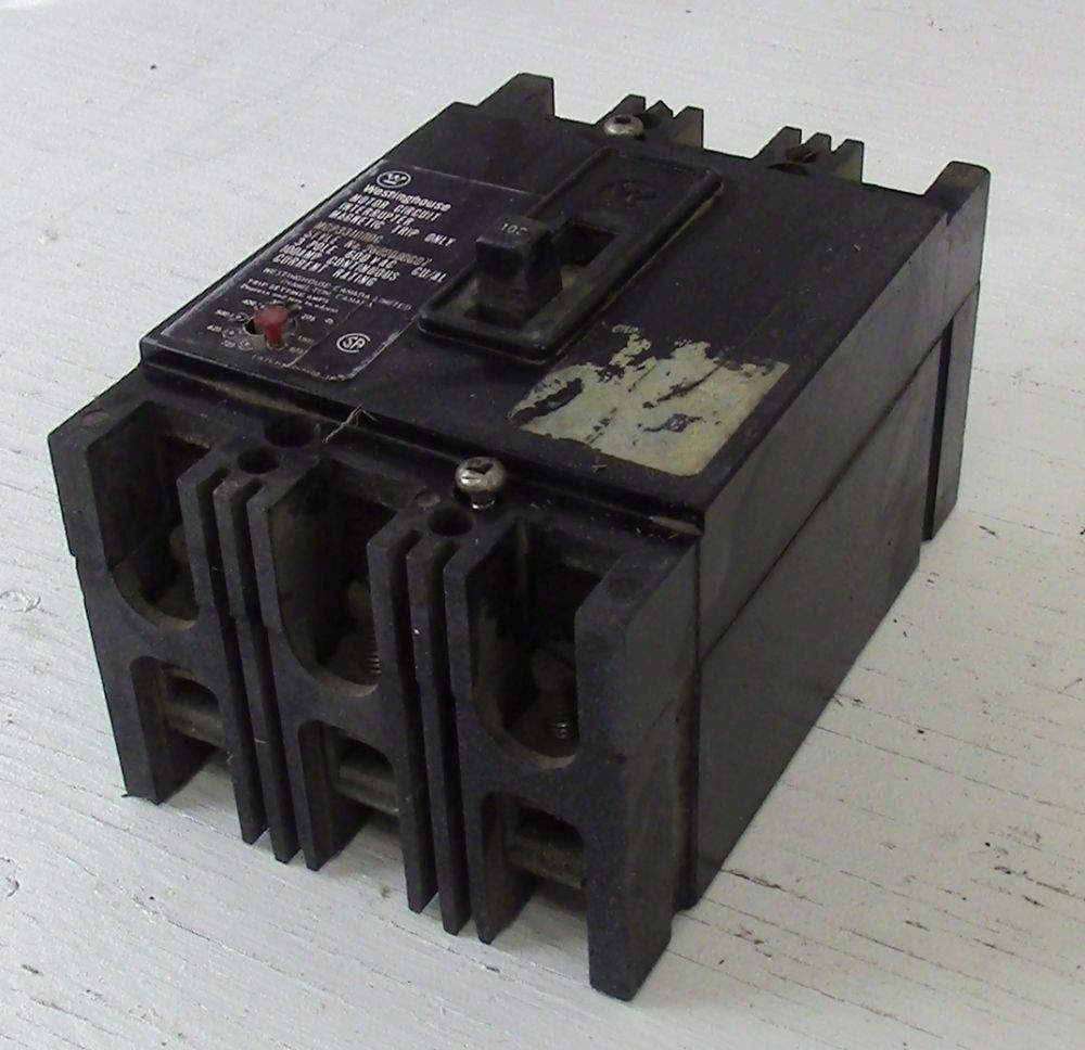 Disjoncteur MCP Westinghouse, 3 pôles, 100 A