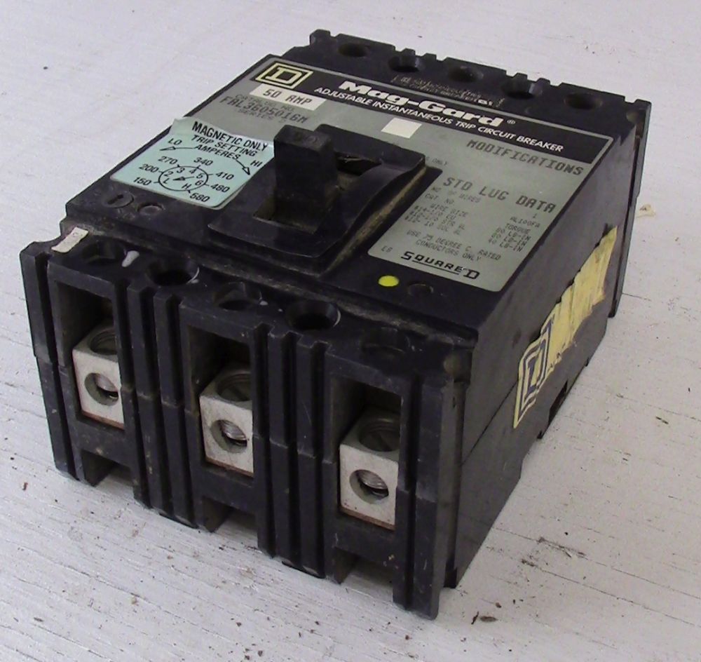 Interruptor FAL Square D de 3 Polos 50 Amp
