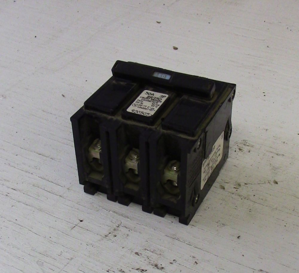 Westinghouse 3 Pole 50 Amp Push-in Breaker