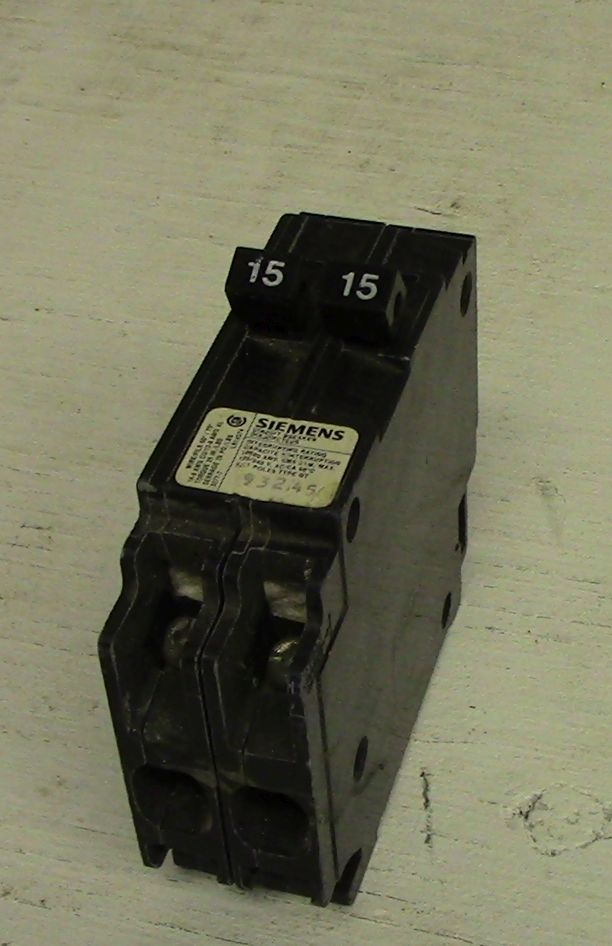 Siemens 1 Pole Tandem 15 Amp Push-in Breaker