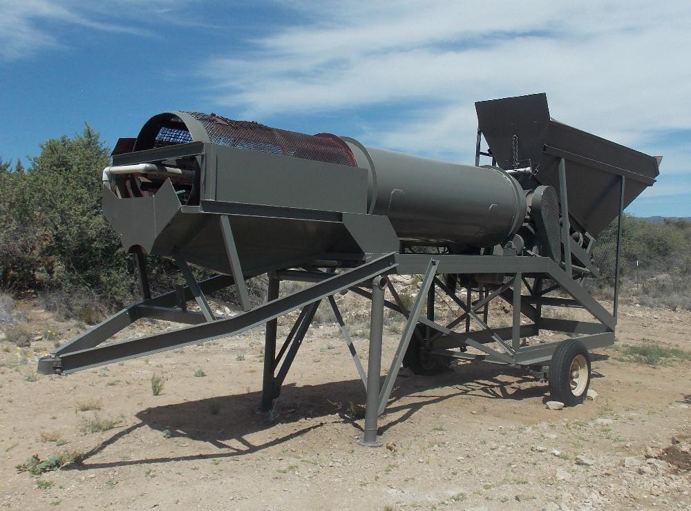 30in Dia. x 12.5ft Long Gold Trommel