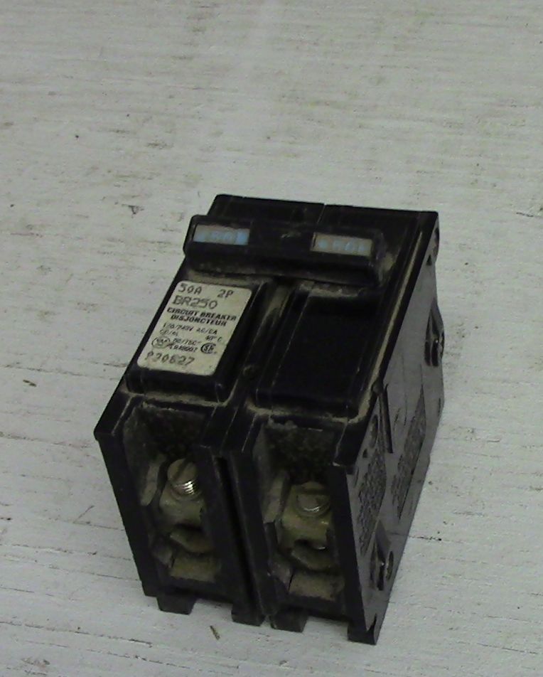 Cutler Hammer 2 Pole 50 Amp Push-in Breaker