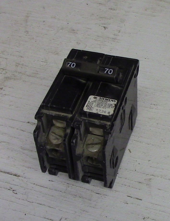 Siemens 2 Pole 70 Amp Push-in Breaker