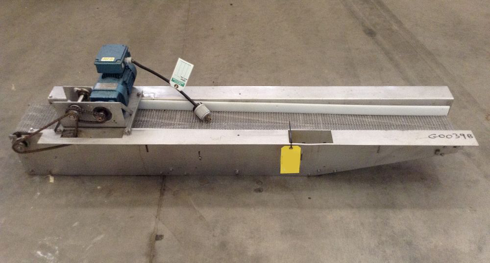 8 in x 77 in Stainless Steel Mesh Conveyor