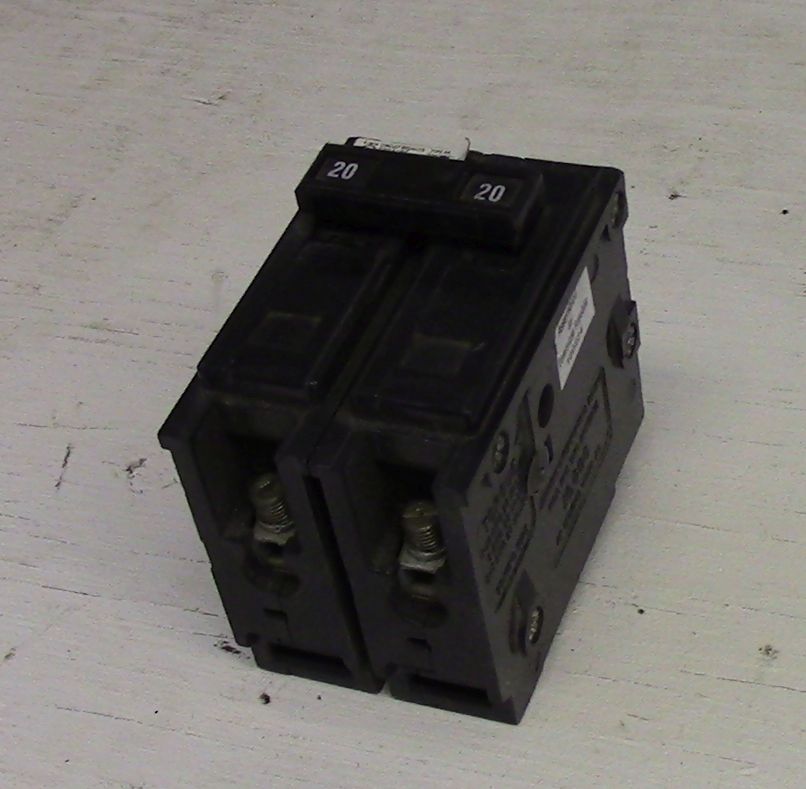 Cutler Hammer 2 Pole 20 Amp Bolt-on Breaker