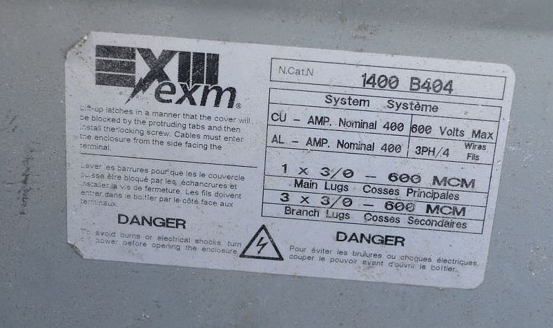 Boîte répartitrice EXM 400 A