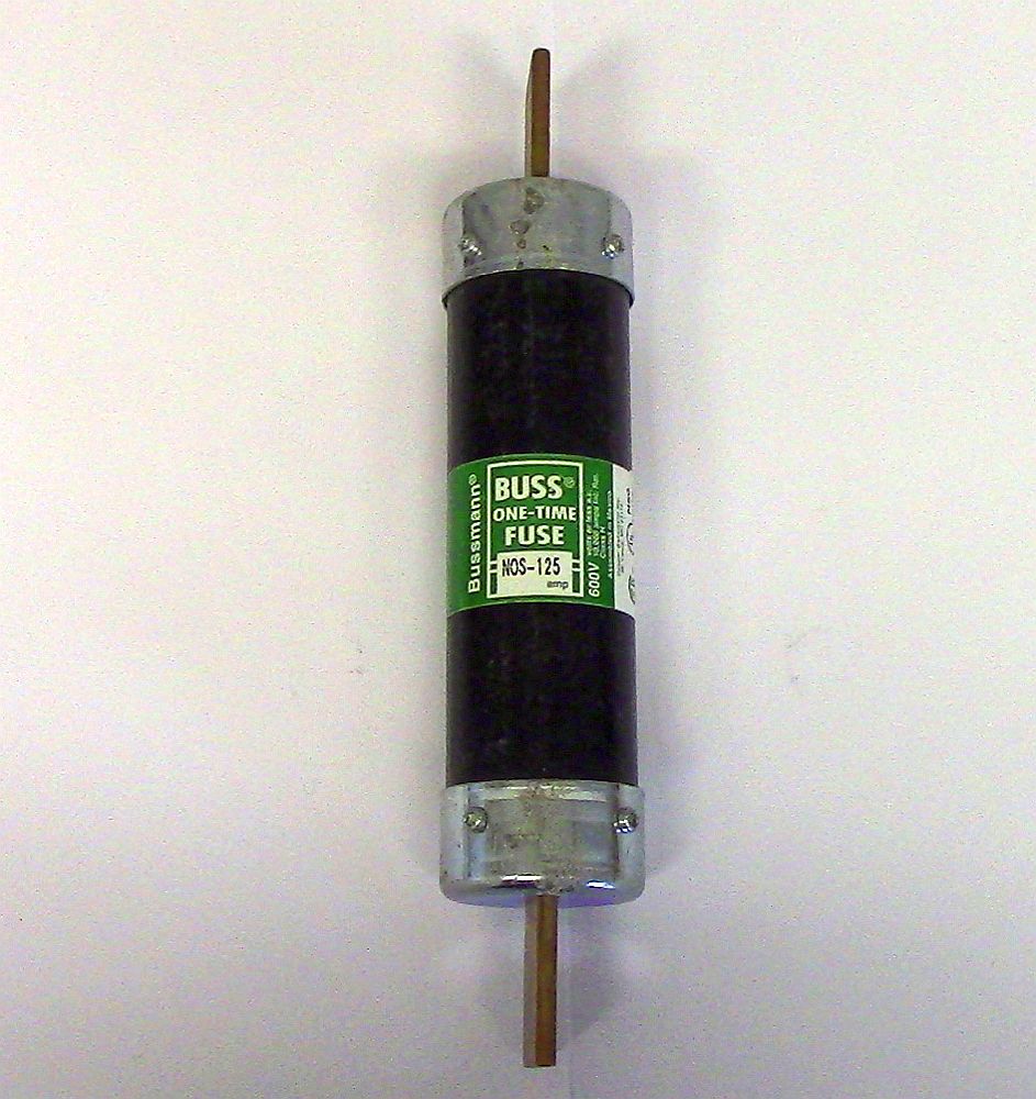 Fusible de Un Solo Tiempo Cooper Bussman de 125 amp