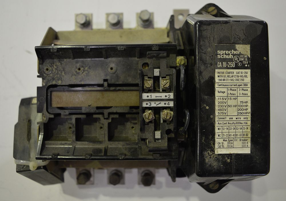 Sprecher Schuh Size 5 Motor Starter
