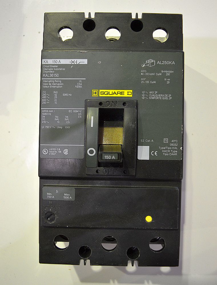 Square D 3 Pole 150 Amp KAL Breaker