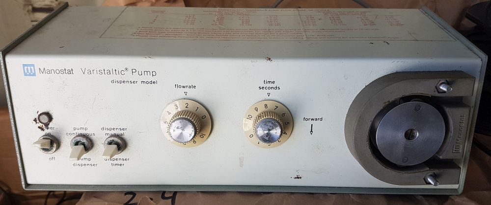 Manostat Varistaltic Pump Dispenser