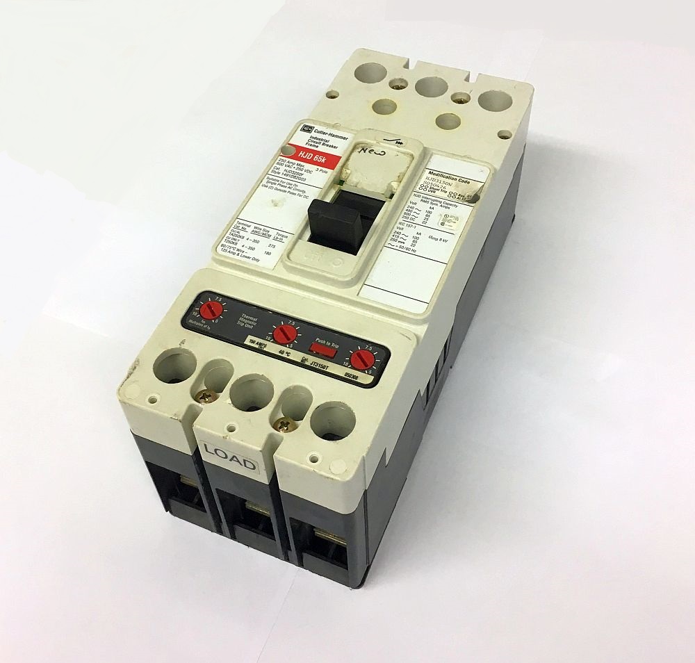 Cutler Hammer Disjoncteur 3 pôles 250 A HJD 65k