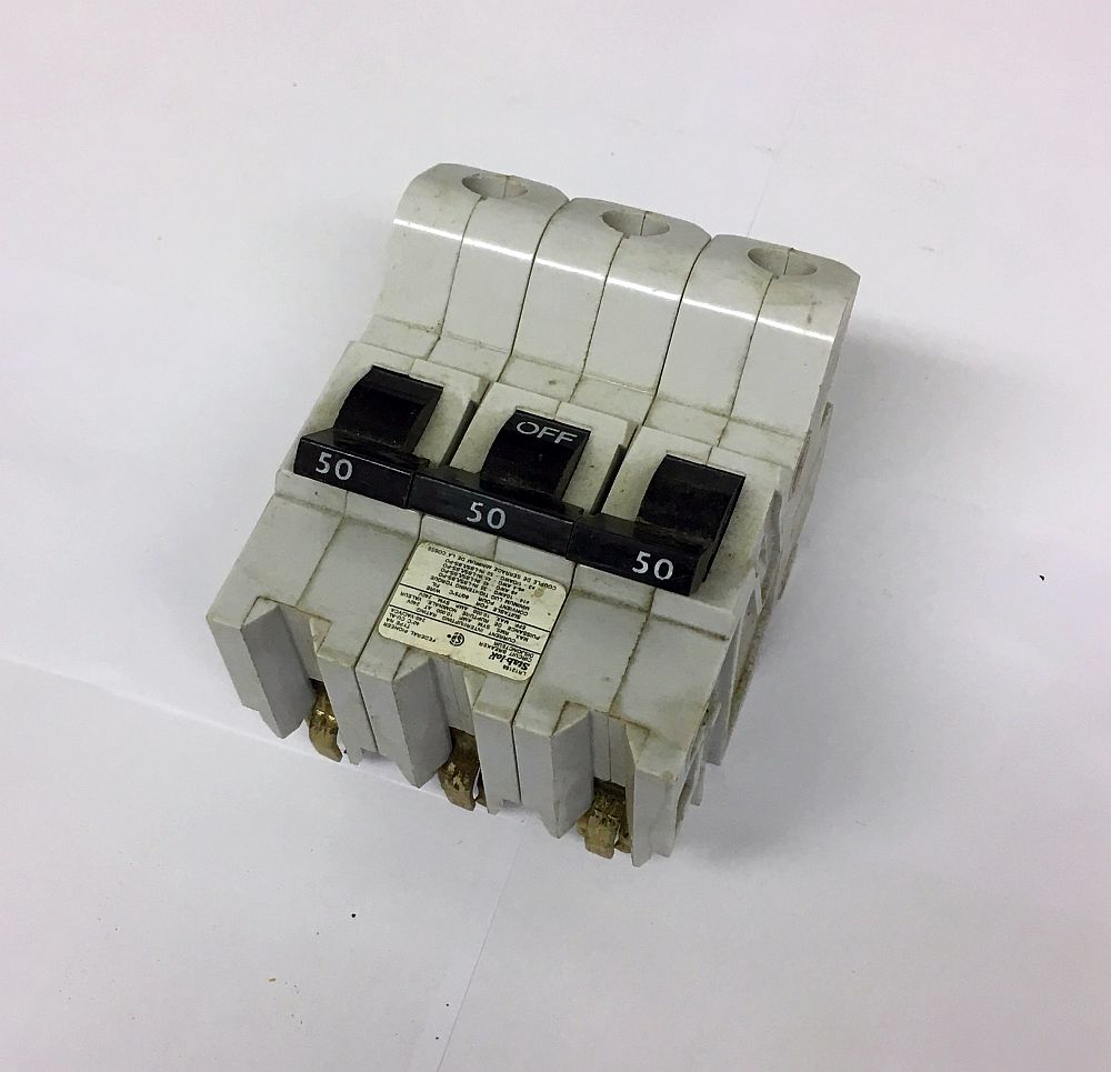 Federal Pioneer 3 Pole 50 Amp Type NA Push-In Breaker