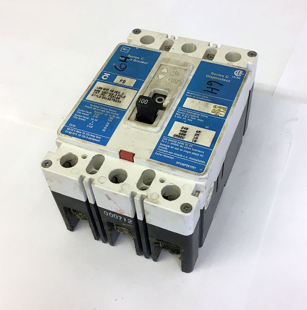 Interruptor FD Cutler Hammer de 3 Polos 100 Amp