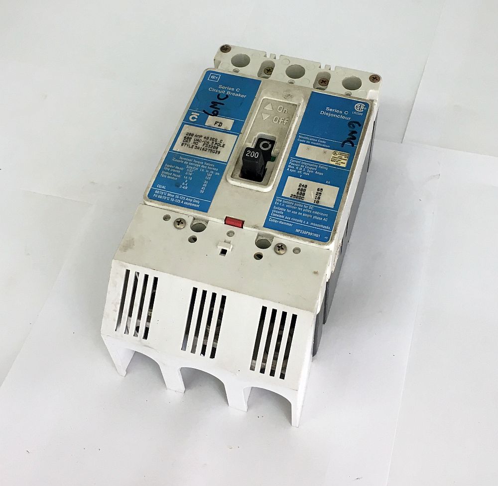 Cutler Hammer 3 Pole 200 Amp FD Breaker
