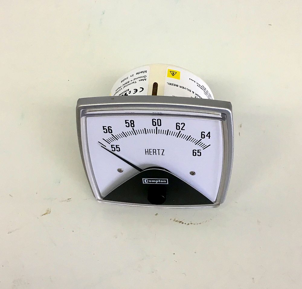 Crompton 55-65 Hertz Analog Meter