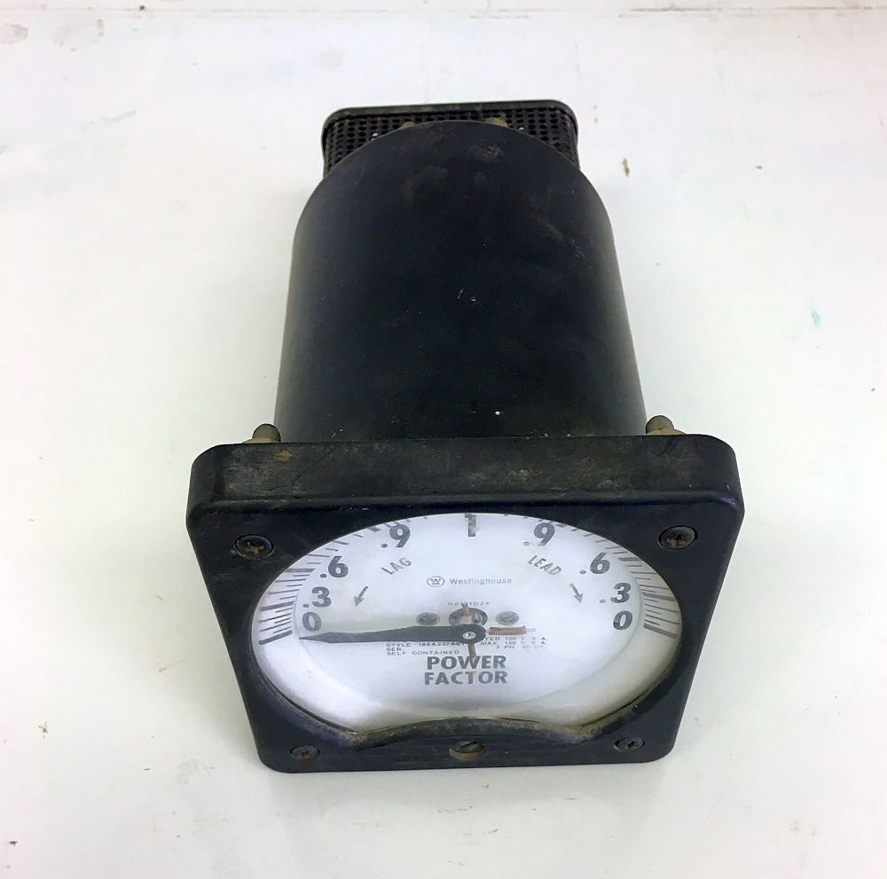 Westinghouse Power Factor Analog Meter