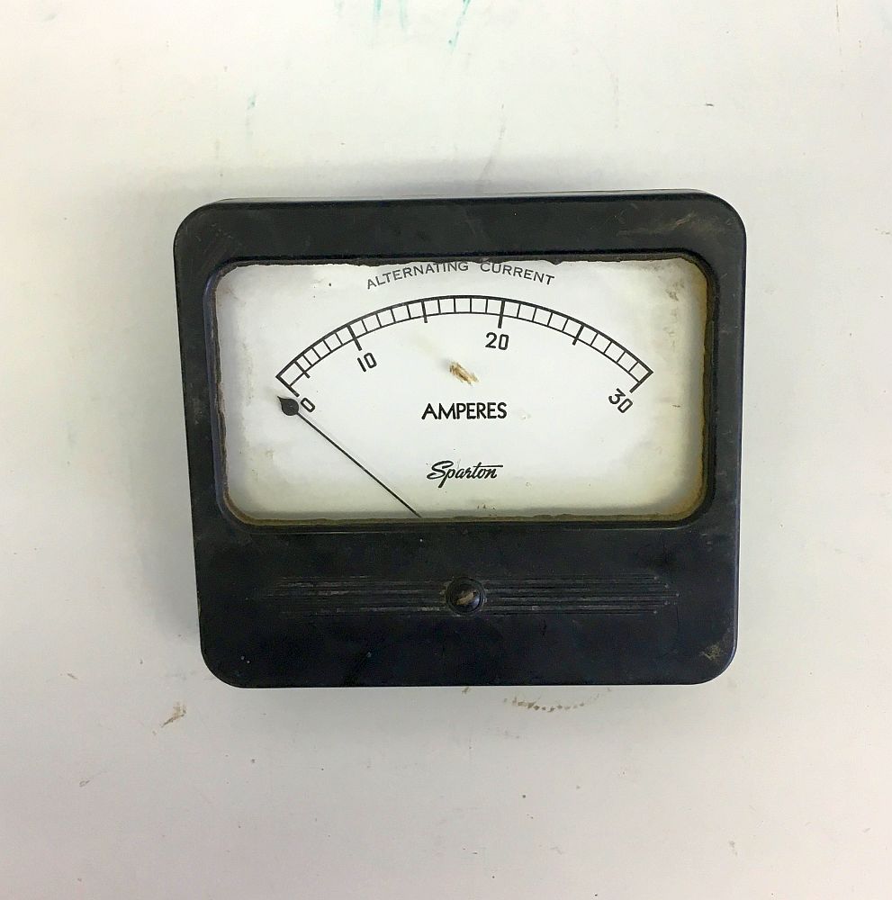 Sparton 0-30 Amp Analog Ammeter