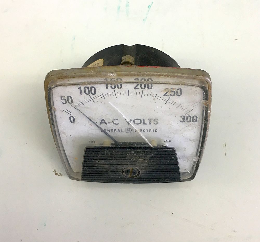 General Electric Analog Voltmeter