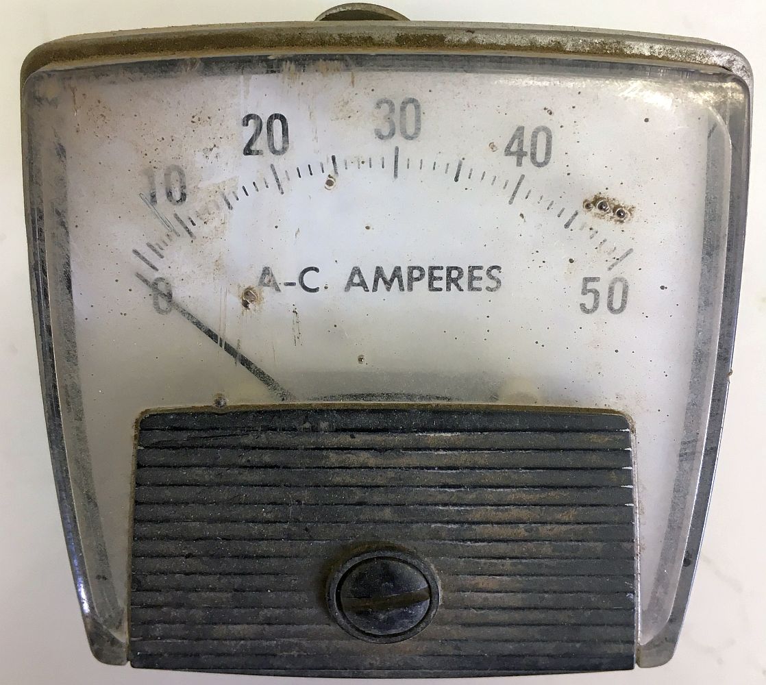 Electro-Meter 0-50 Amp Analog Ammeter