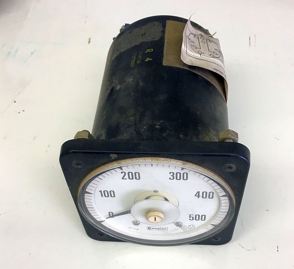 Crompton 0-500 kW Analog Wattmeter