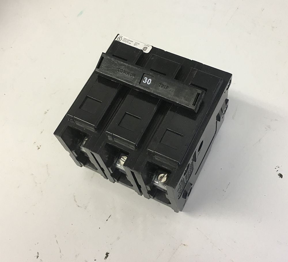 Cutler Hammer 3 Pole 30 Amp Bolt-on Breaker