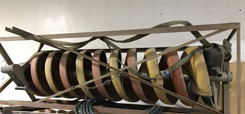 Single 2 ft x 8 ft Spiral Concentrator