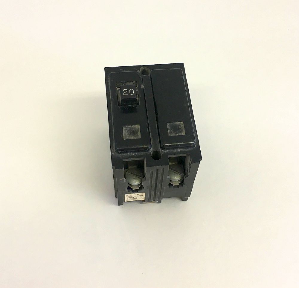 Westinghouse 2 Pole 20 Amp Bolt-On Breaker