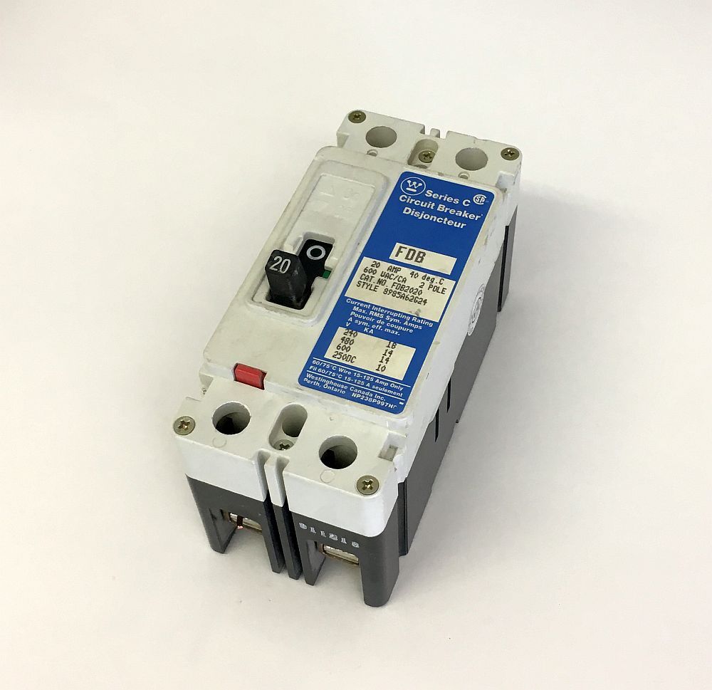 Westinghouse 2 Pole 20 Amp FDB Breaker