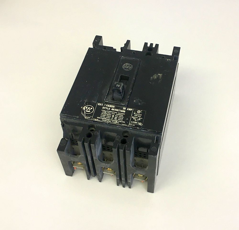 Westinghouse 3 Pole 20 Amp FB Breaker