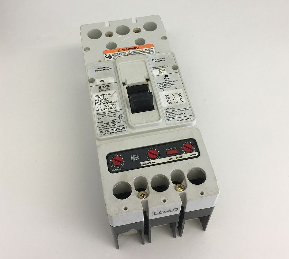 Cutler Hammer 3 Pole 250 Amp Breaker W/ 250 Amp Trip