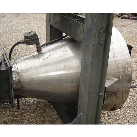 Stainless Steel 10 cu. ft. Conical Hopper