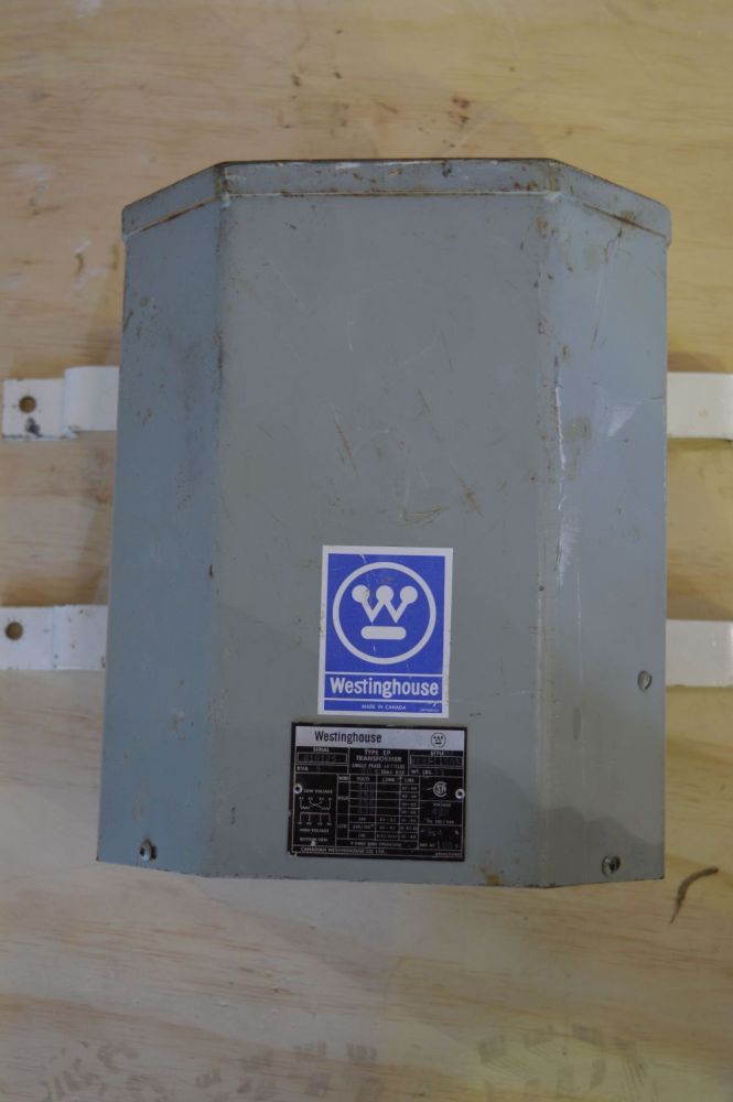 Westinghouse 5 kVA Transformer 480-120/240 Volts