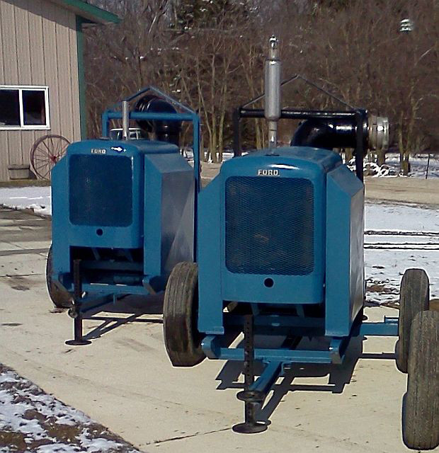 2 - 8 in. Gorman Rupp 88A2 Trash Pumps Powered by Ford F300 Gas 6 Cylinder Motors