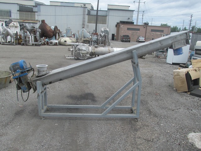 8 in. x 10 ft. SS Screw Conveyor