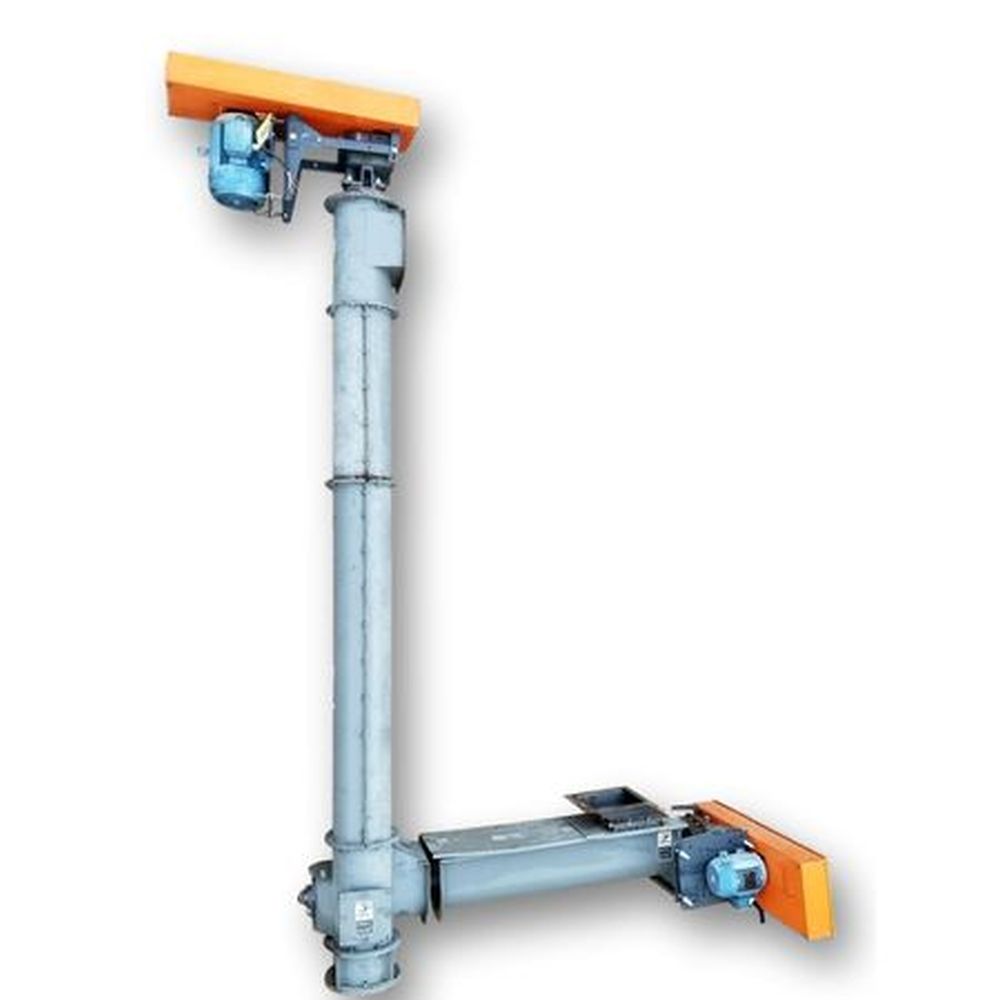 Vertical Auger Screw Conveyor Elevator 10 inch diameter x 15 ft high
