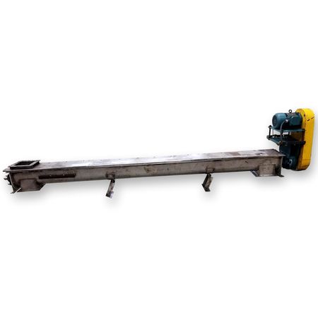 6" Dia. x 10' Long Screw Auger Feeder Conveyor