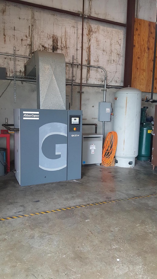 2009 Atlas Copco Oil Injected Rotary Screw Compressor