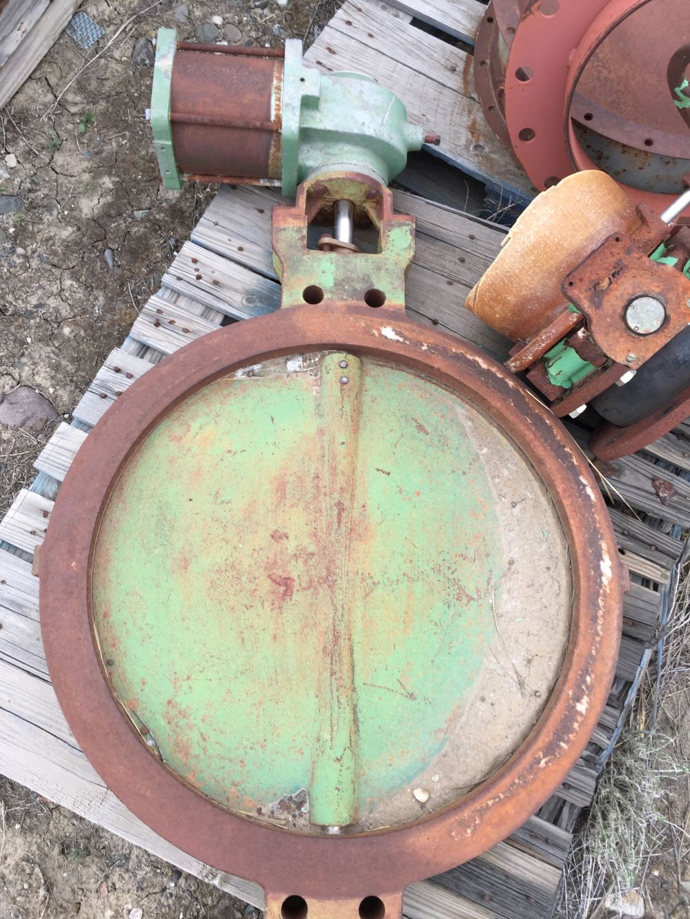 30 in. Air Operated Butterfly Valve.