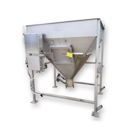50 Cubic Foot Stainless Steel MTC Storage Dump Hopper