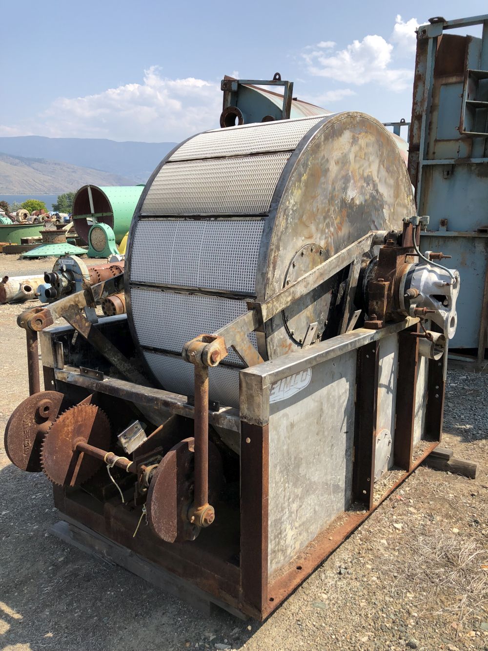 6 ft. Dia. x 3 ft. Eimco Continuous Vacuum Drum Filter