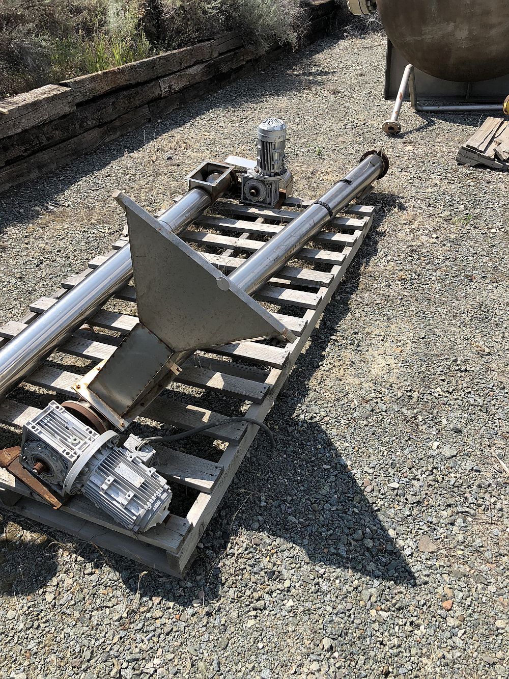 6 in. x 9.5 ft. Stainless Screw Conveyor