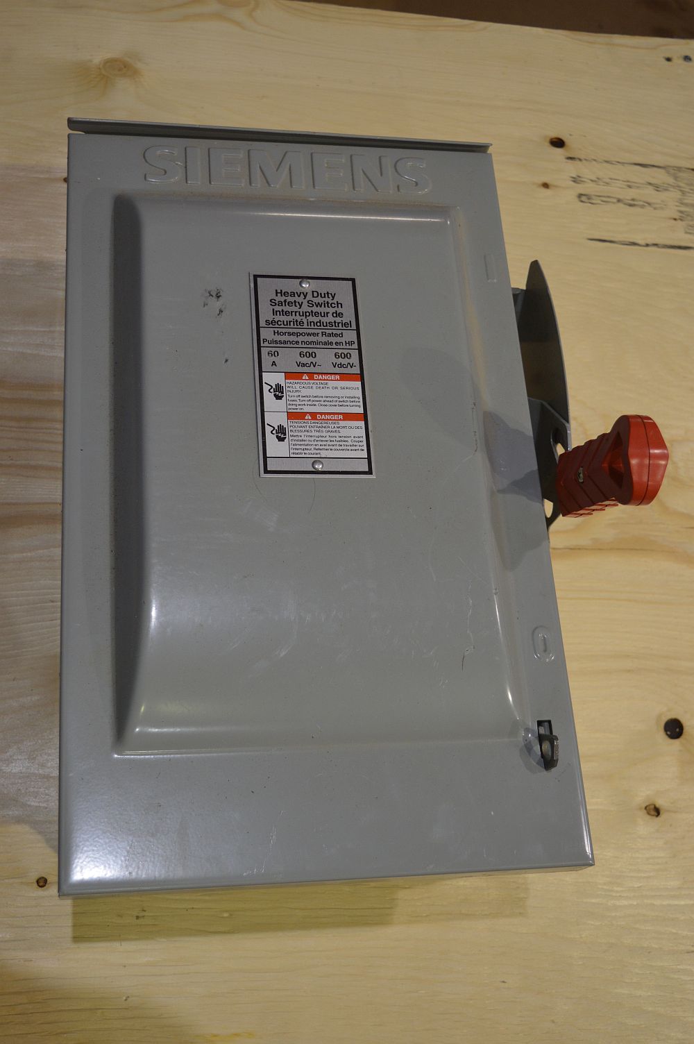 Desconectador Siemes Heavy Duty de 60 amp